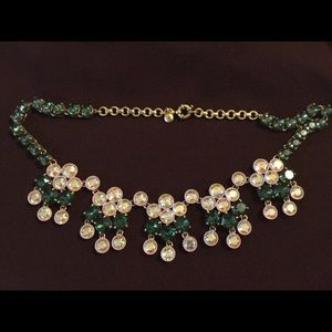 Deep green and lime-green necklace